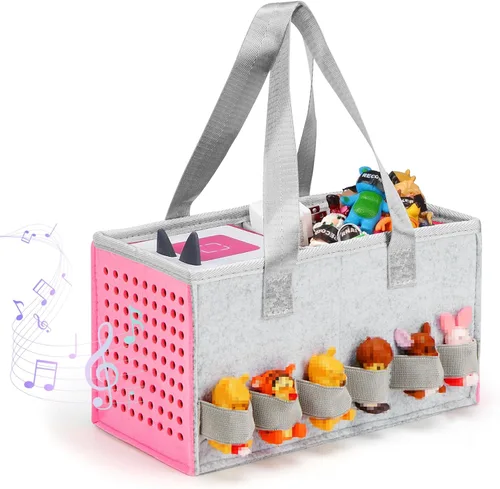 Miniatura 9 de Estuche de transporte para Toniebox Bolsa de viaje para Tonies Starter Set y reproductor de audio, bolsas portátiles de tela de fieltro
