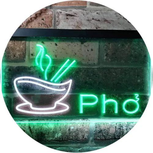 Miniatura 10 de ADVPRO Pho - Letrero de neón LED de doble color, para restaurante, fideos vietnamitas, azul y rojo, 12 x 8.5 pulgadas, st6s32-i0459-br