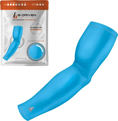 Miniatura 39 de B-Driven Sports Manga de Compresión Pro-Fit para Brazo - Deportes Atléticos Baloncesto, Fútbol, Sóftbol, Carrera, Juegos, - nan (1 unidad)