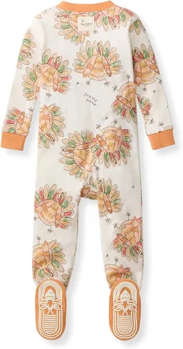 Miniatura 73 de Burt's Bees Baby Pijama para bebé niña, 100% algodón orgánico, pijama de una pieza, overol diagonal con cremallera, ajuste cómodo