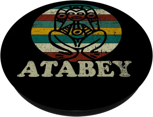 Miniatura 2 de Atabey Taina. Goddess Gift Puerto Rico Taino Camisa para mujer PopSockets Agarre y soporte para teléfonos y tabletas, Negro