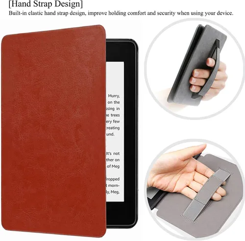 Miniatura 4 de Funda para Kindle Paperwhite 2018, delgada funda protectora de piel sintética con función de apagado y encendido automático para Kindle Paperwhite