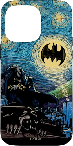 Miniatura 20 de Funda de pintura estilo noche estrellada de Batman para iPhone 13 DC Comics