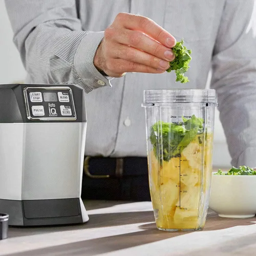 Miniatura 6 de Vasos de licuadora aptos para Ninja, piezas de repuesto de vasos de 24 onzas con tapas para sorber y sellado, accesorios de licuadora compatibles