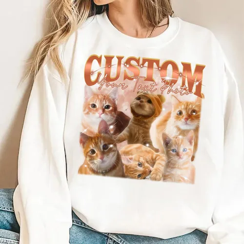 Miniatura 24 de Sudaderas con capucha personalizadas diseñan el tuyo propio, retrato de camisa de la foto, regalos personalizados para el día de San Valentín