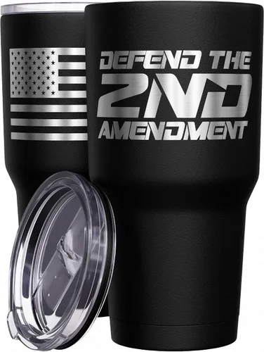Miniatura 46 de We The People Holsters - Vaso térmico de 30 onzas, 0% Liberal, Negro