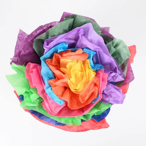Miniatura 4 de Simetufy 60 hojas de papel de seda de color arcoíris para bolsas de regalo, 10 colores llamativos, envoltura de regalo de 20 x 20 pulgadas, a granel