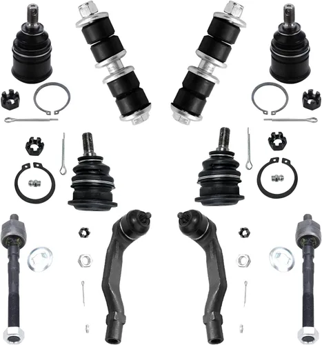 Miniatura 264 de Detroit Axle – Kit de suspensión delantera para Hyundai 2013-2018 Santa Fe 2 enlaces de barra de estabilizador 4 varillas de amarre interiores