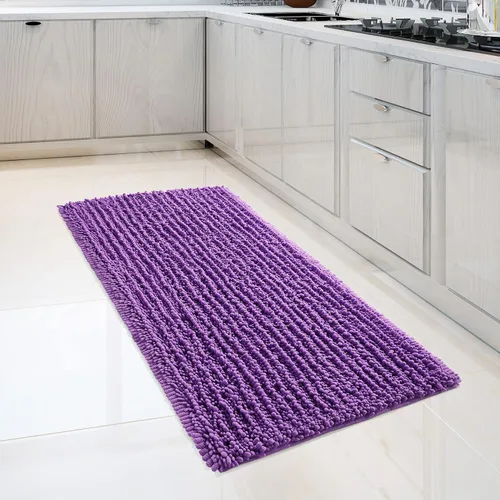 Miniatura 57 de FLOLEOPA Alfombras de Baño de Microfibra de Felpa Suave, Alfombras de Baño Absorbentes Antideslizantes Lavables a Máquina, Tapetes de Baño para Beige