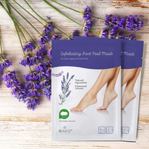 Miniatura 2 de Bea Luz - Mascarilla exfoliante para pies suaves (2 pares, 1 a 2 semanas), para pelar callos y piel muerta, para hombres y mujeres