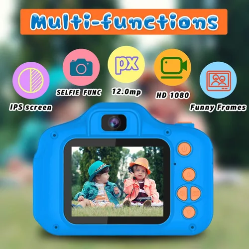 Miniatura 2 de Dylanto Cámara de selfie mejorada para niños, regalos de cumpleaños de Navidad para niños de 3 a 9 años, cámaras de video digitales HD para niños