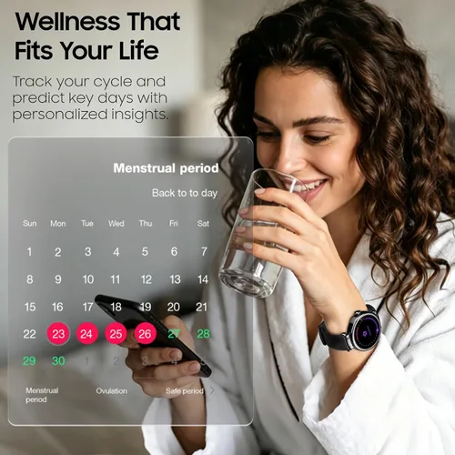 Miniatura 9 de TOZO S8 AMOLED Smart Watch for Women Men, Fitness Tracker with Bluetooth Calling & Notifications, 3ATM Waterproof, Sleep & Stress Tracking, 100+