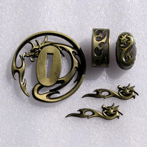 Miniatura 54 de Espada samurái japonesa KOSHIRAE – TSUBA FUCHI KASHIRA MENUKI 68-100
