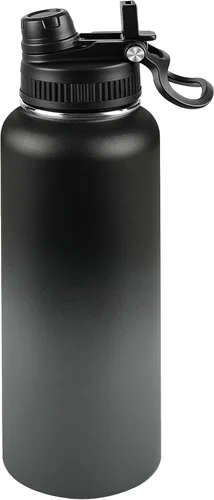 Miniatura 81 de Botella de agua aislada de 22 onzas, tapa 2 en 1 a prueba de fugas (sorbo/pajilla) + asa, botella de acero inoxidable para deportes, viajes, trabajo