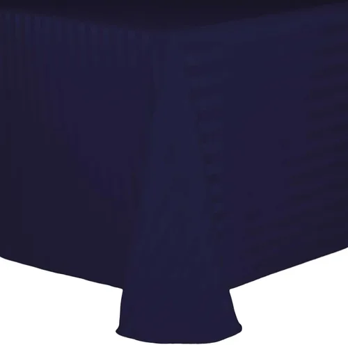 Miniatura 43 de Ultimate Textile Mantel ovalado de rayas satinadas (70.0 x 104.2 in), color gris plateado