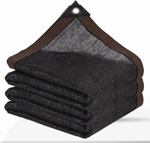 Malla de sombra solar con ojales, para exteriores, red de sombra para jardín y cubierta de plantas, ideal para invernadero, patio, perrera y
