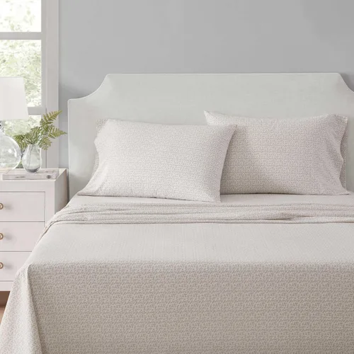Miniatura 20 de Martha Stewart - Juego de sábanas tamaño King, sábanas frescas y elegantes con un tacto ligero y naturalmente suave de algodón percal - Juego