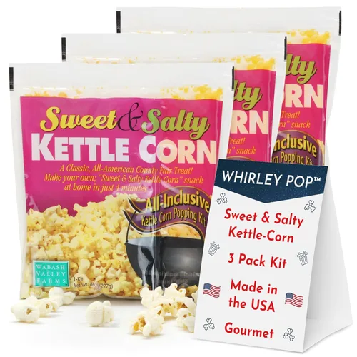 Paquetes de palomitas de maíz todo en uno, kits de palomitas de maíz todo incluido, maíz dulce y salado, granos de palomitas de maíz para máquina de