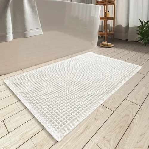 Miniatura 51 de AMOAMI Tapete de baño mejorado con diseño de gofre, súper absorbente, antideslizante, para suelo de baño, lavable a máquina, con borlas, tapetes