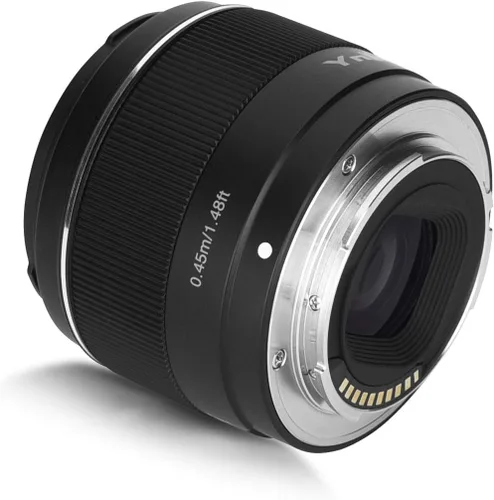 Miniatura 4 de YONGNUO Lente YN50mm F1.8S, apertura de 1.969 in F1.8 Larege, APS-C Standard Prime E-Mount, enfoque manual automático AF MF USB para cámaras Sony