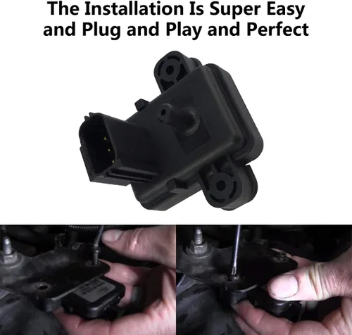 Miniatura 5 de Sensor MAP Compatible con Ford F250 F350 F450 F550 Super E-Series Duty Diesel 6.0L Camiones Furgonetas, Sensor de Presión Absoluta del Colector