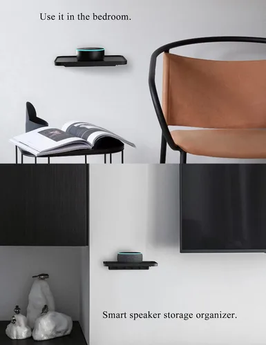 Miniatura 4 de Universal Smart Speaker Soporte de Pared y Estante para Dispositivos Echo/Homepod mini/Sonos Compatible con Montaje de WiFi Google Adecuado