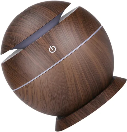 Mini humidificador de aire USB difusor de aroma con acabado de grano humidificador portátil para oficina en casa y automóvil mejora la calidad del