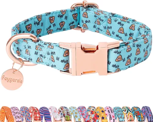 Miniatura 16 de Faygarsle Collar Lindo de Perro para Perras y Perros Machos, Collar Suave y Elegante para Mascotas con Diseño de Limón, Collar de Perro Amarillo