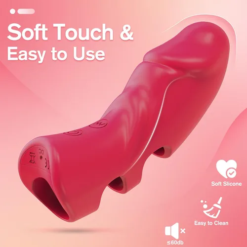 Miniatura 2 de Vibrador de dedo mini juguete sexual para mujeres, vibrador de punto G, estimulador de clítoris con 5 vibraciones, vibrador de bolsillo silencioso
