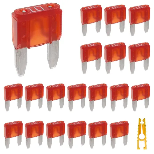 Miniatura 7 de 20 piezas de mini fusible de hoja y 1 extractor de fusibles 2A 32V golpe rápido para fusibles de repuesto para automóvil/RV/camión/motocicleta/barco