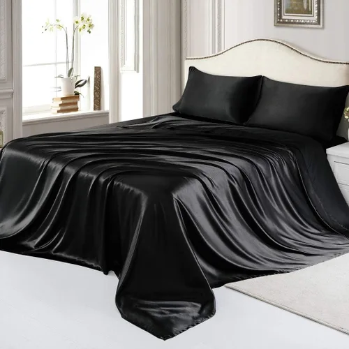 Versatile Bedding Juego de ropa de cama de 3 piezas, tela de satén sedosa ultra suave, el mejor juego de 3 piezas de calidad premium, fácil cuidado,