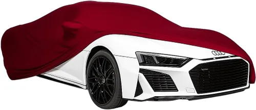 Miniatura 19 de Ferrari 458 Italia / 488 GTB / F8 Tributo Ultraguard Funda de satén elástica para interiores - El mejor ajuste personalizado (negro)