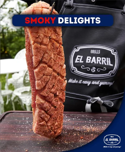 Miniatura 8 de EL BARRIL - Parrilla vertical prémium de 60 libras, ahumador de carbón de barril de acero inoxidable, ahumador extragrande para exteriores