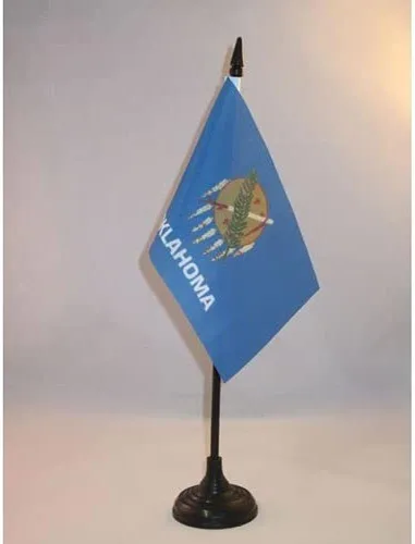 Miniatura 32 de Bandera de mesa de Colorado de 4 x 6 pulgadas, bandera de escritorio del estado de Colorado de EE. UU., 5.9 x 3.9 in, palo y base de plástico negro