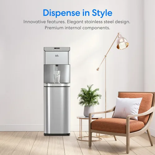 Miniatura 3 de Brio Moderna - Dispensador de enfriador de agua de carga inferior, triple temperatura, temperatura ajustable, autolimpieza, dispensador táctil