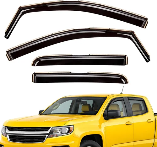 Miniatura 43 de Deflectores de ventana extra duraderos en el canal, protectores de lluvia aptos para Toyota RAV4 2019-2025, viseras solares, ventilación de viento
