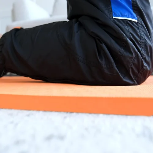 Miniatura 4 de Hatha Yoga - Tapete de yoga de 4/5 pulgadas de elastómero termoplástico, tapetes de fitness y ejercicio de gran tamaño 72 pulgadas de largo x 32