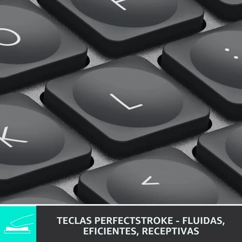 Miniatura 2 de Logitech MX Keys Mini - Teclado minimalista, iluminado, inalámbrico, compacto, con Bluetooth, retroiluminación, USB-C, compatible con Apple macOS