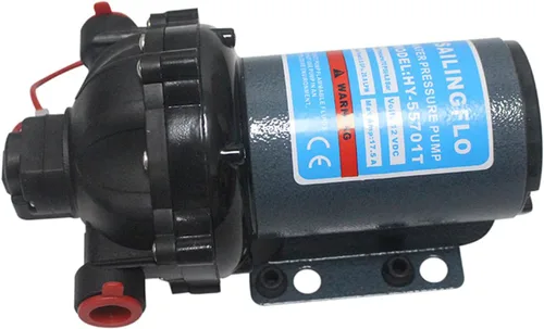 Miniatura 3 de Juego de bomba de agua de lavado de yate, bomba de diafragma de presión de agua eléctrica de 12 voltios 70 PSI 22.5L/Min 5.5 GPM 5 cámaras
