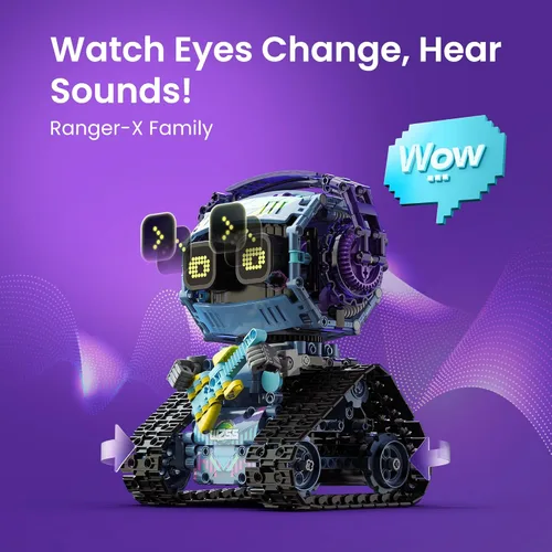 Miniatura 3 de Sillbird Kit de construcción de robot con control remoto, regalos STEM para niños de 8 a 12 años, juguetes creativos robóticos de codificación