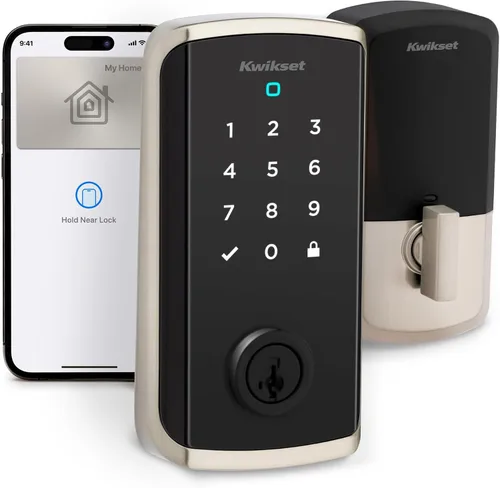 Miniatura 12 de Kwikset Halo Select Plus Cerrojo Inteligente de Pantalla Táctil Negro Mate Apple Home Keys Tap-to-Unlock, Wi-Fi y Matter Habilitado con Sensor