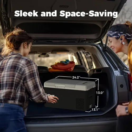 Miniatura 5 de Setpower FC20 Refrigerador portátil de 12 V, refrigerador de automóvil de enfriamiento rápido de -4 ℉ a 68 ℉, refrigerador de automóvil de 20 L/21