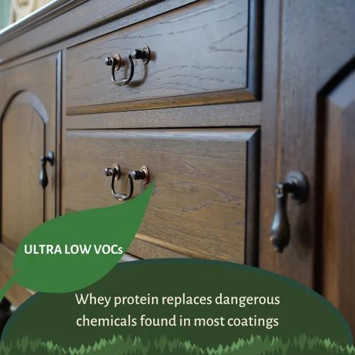Miniatura 2 de Vermont Natural Coatings Poly Whey - Acabado para muebles, transparente semibrillante, 1 cuarto de galón Sin