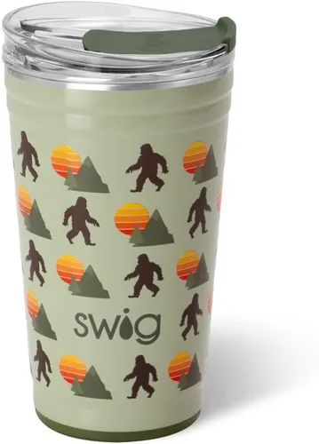 Miniatura 48 de Swig Life - Vaso de 22 oz con aislamiento térmico, vaso de café con tapa, apto para portavasos, apto para lavavajillas, acero inoxidable, taza