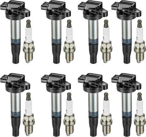 Miniatura 15 de BDFHYK Paquete de bobinas de encendido UF529 y bujías de iridio 4644 compatibles con Audi A3 A4 Allroad Quattro A5 Quattro Q5 TT Quattro Volkswagen
