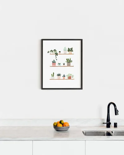 Miniatura 5 de HAUS AND HUES Arte botánico para pared, impresiones de suculentas y cactus, póster moderno de plantas para decoración de dormitorio u oficina