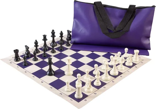 Miniatura 3 de US Chess Federation Combinación de juego de ajedrez superior - Plástico sólido