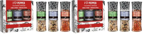 Miniatura 16 de Set de Condimentos Soeos de 3 con Molinillos Integrados, Ajo Picante, Ajo y Hierbas, Sal de Ajo, Set de Regalo de Condimentos.