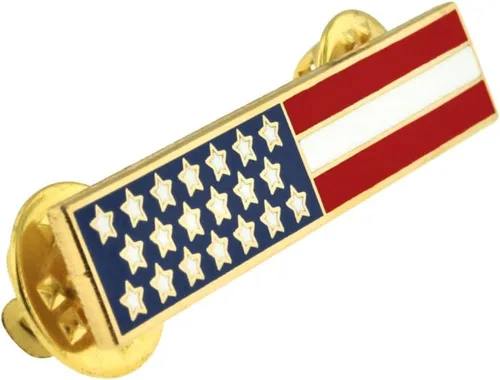 Miniatura 2 de PinMart 's Citation Bar Pin - Oficial de policía bombero y pines militares - Pines de esmalte patrióticos para ceremonias de premiación, banquetes