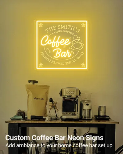 Miniatura 4 de Letreros de neón personalizados para decoración de pared, letreros de neón personalizados regulables para estación de café, tienda, cocina, regalo
